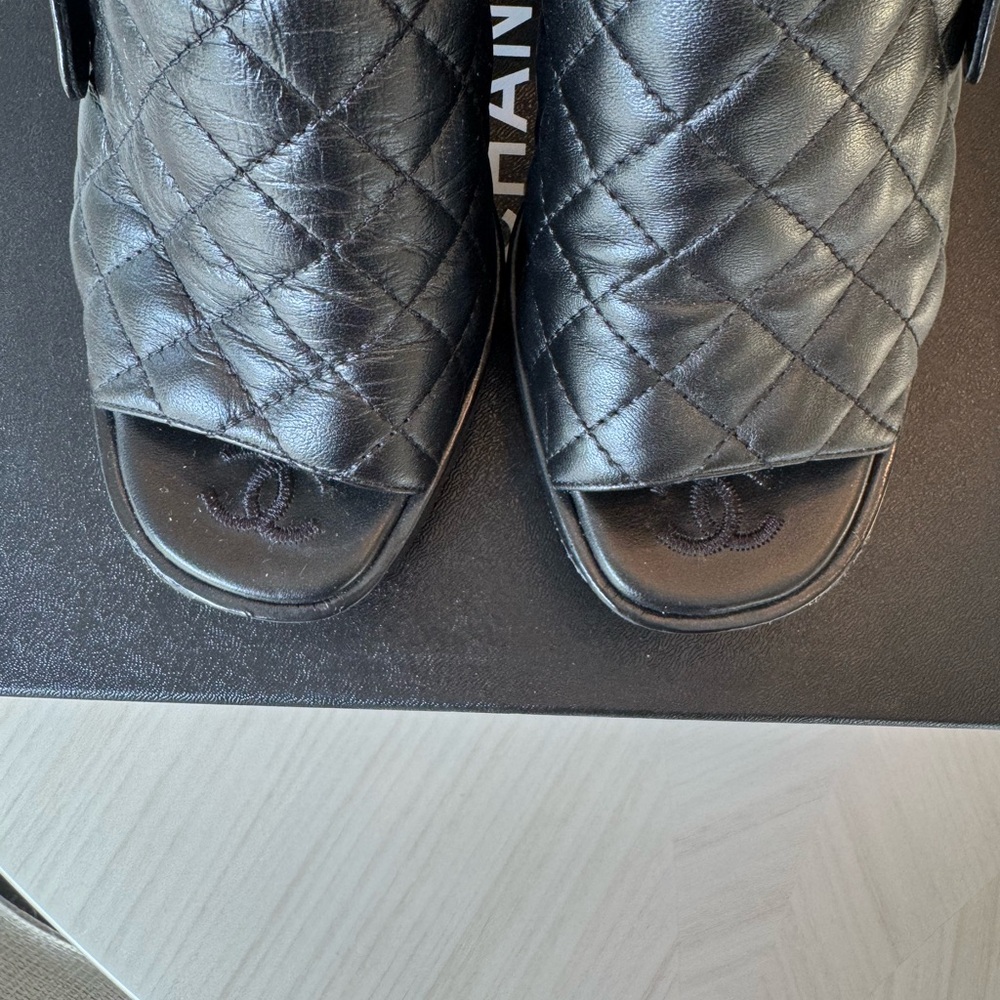 CHANEL Black Platform Shoes - Picture 4 of 9